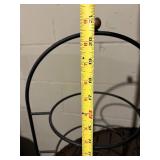 Metal Plant Stand Set - 3-Tier Cone Mesh Basket Tower, Arch-Top Frame, 2 White Ring Stands, 3-Ring Tall Stand