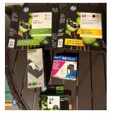 HP Ink Cartridges 62XL 2-Pack, 64XL Black, 41A Ink Cartridge & Scotch C-38 Tape Dispenser