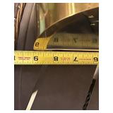 Seiko Arc-Top Mantel Clock - Quartz Movement, Black Dial, Gold Finish