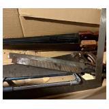 Vintage Assorted Hand Saws & Blades: Frame Saw, Hacksaw, Coping Saw, Back Saw