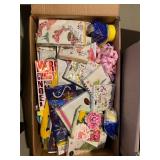 Assorted Kitchenware - Floral Plates, Glassware, Bowls, Napkins & Gift Bags