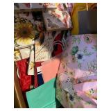 Assorted Kitchenware - Floral Plates, Glassware, Bowls, Napkins & Gift Bags