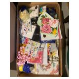 Assorted Kitchenware - Floral Plates, Glassware, Bowls, Napkins & Gift Bags