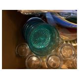 Assorted Kitchenware - Floral Plates, Glassware, Bowls, Napkins & Gift Bags