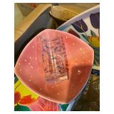 Assorted Kitchenware - Floral Plates, Glassware, Bowls, Napkins & Gift Bags