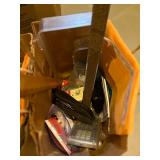 Assorted Office Supplies in bags- Tape Measure, Scissors, Rope, Ruler, calculator, stapler