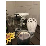 All-Clad Slow Cooker with Plates, Cupcake Liners, Coffee Carafe & Sunflower Decor