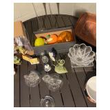 Crystal Glassware & Collectibles - Assorted Trinkets, Figurines & Plush Bear