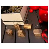 Spode Christmas Tree Teapot - Boxed Dinnerware, Red Pedestal Candle Holders & Ornaments