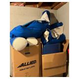 Swimming Pool Supplies - Blue Foam Cushions & Pads Set - Assorted Shapes