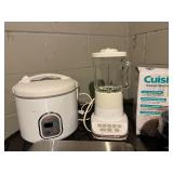 Assorted Kitchen Appliances - Cuisinart Mini-Prep Plus Processor, Griddler, KitchenAid Blender, Aroma Rice Cooker