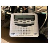 AIWA Weather Radio, Panasonic Phone, Midland NOAA Weather Radio, GE 15ft Line Cord, Monster Cables