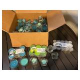 IKEA SINNLIG Tealight Candles - Teal/Aqua Glass Cups, 12-Pack & 30-Pack (Assorted)