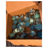 IKEA SINNLIG Tealight Candles - Teal/Aqua Glass Cups, 12-Pack & 30-Pack (Assorted)