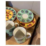 Tutti Frutti Essex Collection Portugal Plate & Mug Set by Raul da Bernarda, Colorful