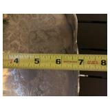 Silver-Plate Serving Trays - Ornate Pierced Edges - Made in India (Lot of 4)