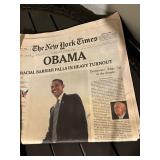 Barack Obama Newspapers & Magazines (Lot of 8)