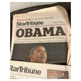 Barack Obama Newspapers & Magazines (Lot of 8)