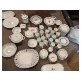 Bernardaud Grenadiers Happy Holiday Limoges Dinnerware Set - Plates, Cups, Teapot