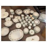 Bernardaud Grenadiers Happy Holiday Limoges Dinnerware Set - Plates, Cups, Teapot