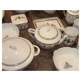 Bernardaud Grenadiers Happy Holiday Limoges Dinnerware Set - Plates, Cups, Teapot