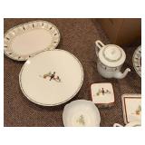 Bernardaud Grenadiers Happy Holiday Limoges Dinnerware Set - Plates, Cups, Teapot