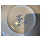 Gien France Ciseaux Bleu Dinnerware Set - Blue & White Plates, Teapot, Cups