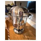 Stainless Steel Coffee Urn with Dispensing Spigot and Dome Lid