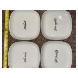IKEA 365+ Square Plates Set of 8 - Multilingual Food Phrases