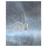 Gold Oval Tray, Silver Beaded Tray, Blue Bowl, Goblet & Teapot - 6-Piece Kitchenware Lot