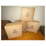Kosta Boda Crystal Wine Glasses - 22 White Wine Glasses and 15 Red Wine Glasses in 4 Boxes