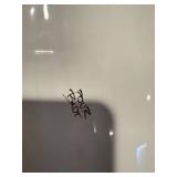 Oval Lemon Pattern Ceramic Platter with Metal Display Stand - 11 in