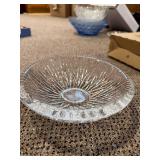 Orrefors Sweden Crystal Bowl with Starburst, 2 Mugs & Stem Glass - Glassware Set