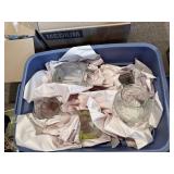 Assorted Glass Vases Bin - Clear Glass Centerpieces and Decor