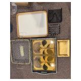 Assorted Vintage Trivets, Trays, Baskets & Tile Art - Metal & Ceramic Decor