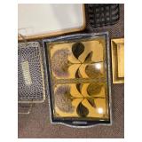 Assorted Vintage Trivets, Trays, Baskets & Tile Art - Metal & Ceramic Decor