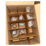 Assorted Glassware in Divider Box