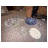 Crystal Glassware - Bowls & Dishes (Lot of 7) Vintage Serving Pieces