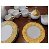 Rosenthal Bjorn Wiinblad Gold Magic Flute Sarastro Dishes