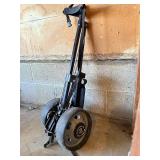 Pro Select Golf Clubs in Green Cart Bag with Bennington Push Cart & Titleist Balls