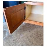 Base Cabinet - 2-Door, Oak Finish Cabinet