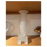 Kosta Boda Frosted Glass Vase with Multicolor Confetti Specks - 11 in tall