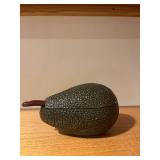 Avocado-Shaped Ceramic Serving Dish with Lid and Spoon
