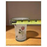 Royal Worcester Vase & Floral Cake Knife in Blue Box