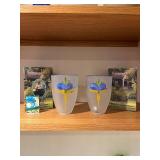 Lena Engman 995511 Swed. Summer Hand-painted Vase - Frosted Glass, 155 mm