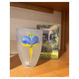 Lena Engman 995511 Swed. Summer Hand-painted Vase - Frosted Glass, 155 mm