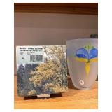 Lena Engman 995511 Swed. Summer Hand-painted Vase - Frosted Glass, 155 mm