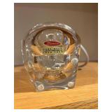 Moser Czech Lead-Free Perfume Bottle w/ Atomizer, Turquoise Glass Bottle & Tassel (Lot of 3)