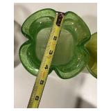 Emerald Green Glass Decanter & Pitcher - 12-Inch Tall Bottle with Sculpted Rim