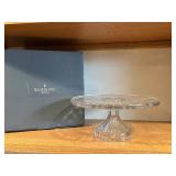 Waterford Crystal Round Cake Stand Pedestal 9-10 in Diameter Box Included